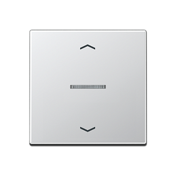 JUNG Клавиша для KNX кнопки, 1 группа, с окошком, символы стрелки дюропласт алюминий A101KO5PAL