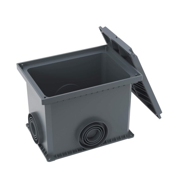 Купить DKC Смотровой переходной колодец с крышкой для двустенных труб, 335х240х255мм