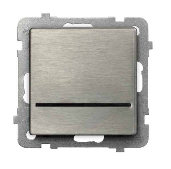 Ospel Sonata Сталь Выключатель 1-клавишный, без рамки ŁP-1RMS/m/37