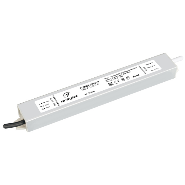Arlight Блок питания ARPV-24045-D (24V, 1.9A, 45W) (IP67 Металл, 3 года) 022696