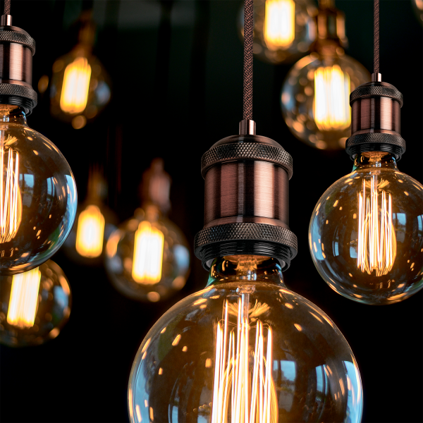 Купить Gauss Светильник подвесной Decor PL023 медный E27, 1 м, 1/40