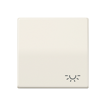 JUNG Клавиша для выключателя с символом "свет" слоновая кость ABAS591L