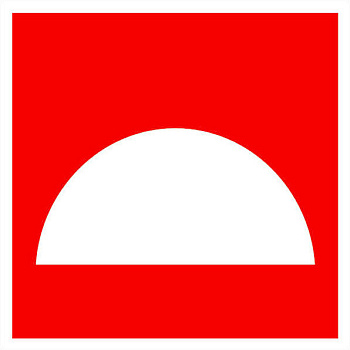 Знак наклейка F06 "Место размещения нескольких средств противопожарной защиты" (200x200) фотолюминесцентный ГОСТ 12.4.026-2015 EKF PROxima