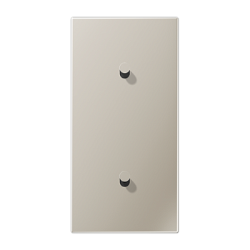 JUNG LS1912 Нержавеющая сталь Центральная плата, 2 поста, для вертикальной установки, тумблеры 1+1,конус; метал. исполнение ES12-20K1