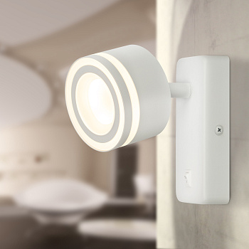 ЭРА Светильник настенный WL49 WH GX53 IP20 белый