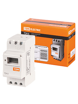 TDM Таймер электронный ТЭ15-1мин/7дн-16on/off-16А-DIN SQ1503-0005