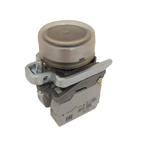 КЭАЗ Кнопка КМЕ4210мС-черный-1но+0нз-цилиндр-IP65