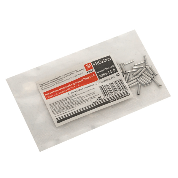 Купить EKF PROxima Наконечникштыревойвтулочный НШв 1.5-8 (уп50шт)