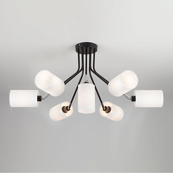 Eurosvet Люстра в стиле лофт с поворотными рожками 70072/7 белый 00000082537