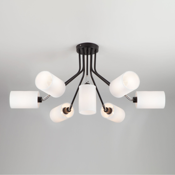 Eurosvet Люстра в стиле лофт с поворотными рожками 70072/7 белый 00000082537