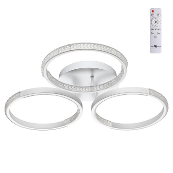 Novotech 358923 OVER NT22 белый Светильник накладной светодиодный диммируемый (пульт ДУ в комплекте) IP20 LED 3000~6000К 60W 220V CALM