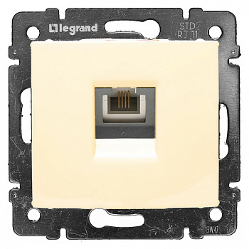 Legrand DIY Valena Крем Розетка ТЛФ 1-ая 695622