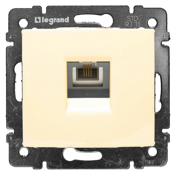 Legrand DIY Valena Крем Розетка ТЛФ 1-ая 695622