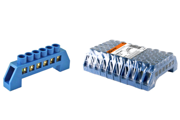 TDM Шина "N" нулевая в изоляторе 6х9мм 6 групп SQ0801-0017