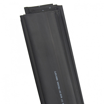 EKF PROxima Термоусаживаемая трубка ТУТ нг 40/20 черная в отрезках по 1м