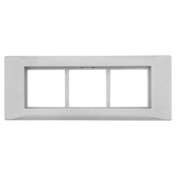 Купить EKF PROxima Рамка+суппорт на 6 модулей (3 поста) для парапетного кабельного канала C-Line