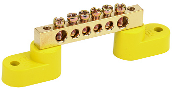 IEK Шина PE земля на двух угловых изол ШНИ-6х9-6-У2-Ж