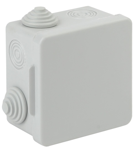 ЭРА KOR-80-80-50-7g Коробка распаячная открытой установки КОР 80х80х50мм с гермовводами 7 вх. IP54