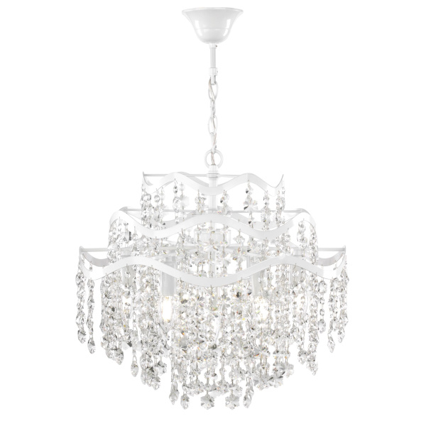 Купить Freya Crystal Charlotte Белый Подвесной светильник E14 40W FR1001PL-07W
