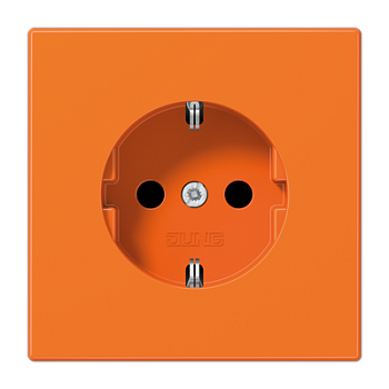JUNG Штепсельная розетка SCHUKO 16A, 250V~, оранжевый LS1521BFKIO