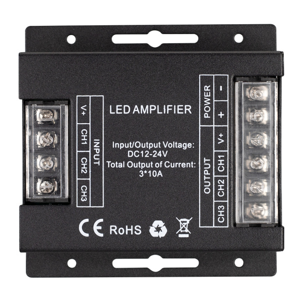 Купить Arlight Усилитель ARL-5022-RGB (12-24V, 3x10A, 360-720W) (IP20 Металл, 3 года) 027140