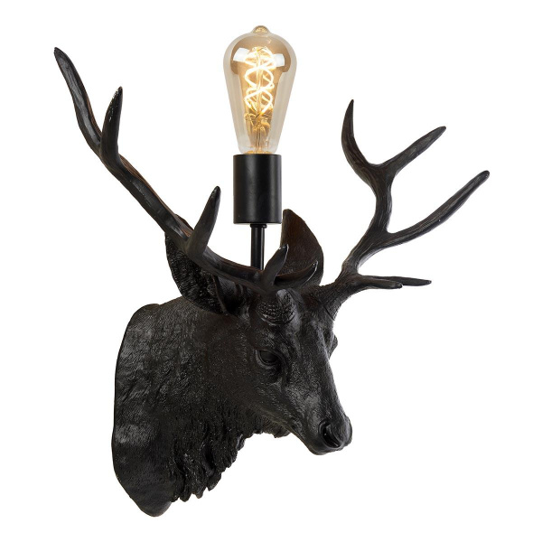 Купить Lucide EXTRAVAGANZA CARIBOU Светильник настенный 1xE27 Black 47210/01/30