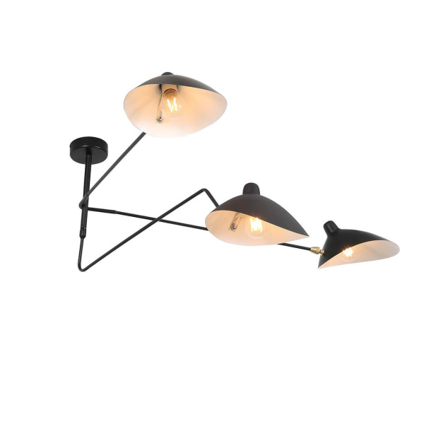 Купить ST LUCE SL305.402.03 Люстра потолочная  Черный/Черный, Белый E27 3*60W