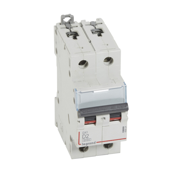 Legrand DX3 6000 Автоматический выключатель 10кА 2P 230/400В 2А 2 мод (D) 408024