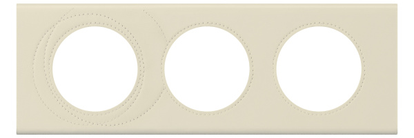 Legrand Celiane2 Кожа макиато Рамка 3-ая (2+2+2 мод) 069433