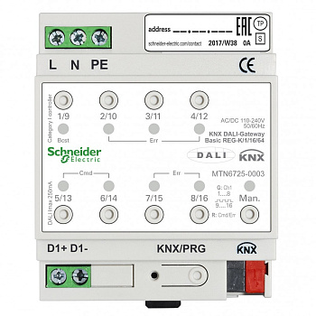 SE Шлюз KNX DALI Basic/1/16/64 MTN6725-0003