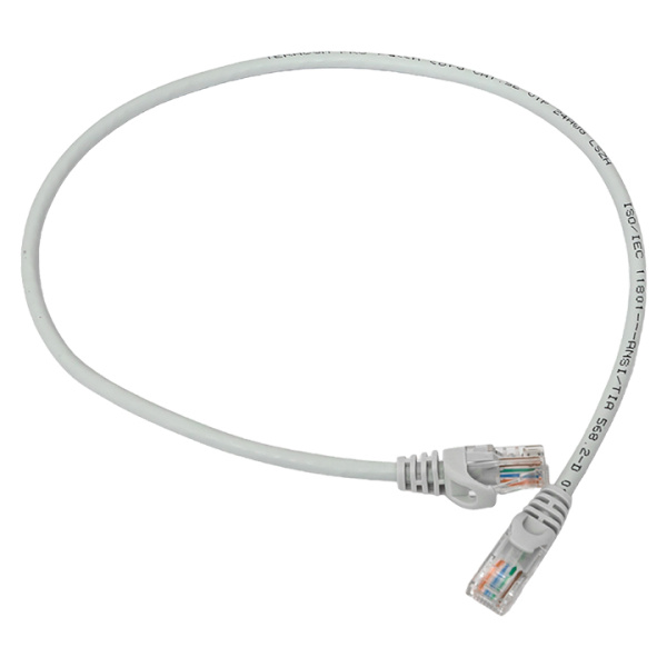 EKF Патч-корд TERACOM PRO Cat.5E неэкранированный UTP оболочка LSZH серый (0,5м)