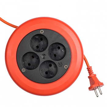 EKF PROxima Удлинитель-рулетка 4*10 м без заземления ПВС 2*0,75 10А/2,3кВт