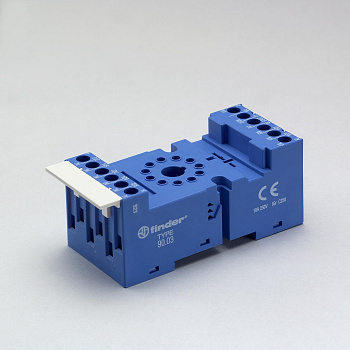 Finder Розетка с винтовыми клеммами (с зажимной клетью) для реле 60.13, таймера 88.02; применяются модули 86.00, 86.30, 99.02; в комплекте металлическ 9003SMA