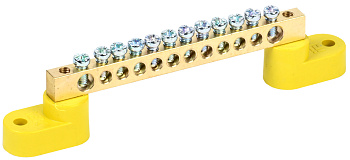 IEK Шина PE земля на двух угловых изол ШНИ-6х9-12-У2-Ж