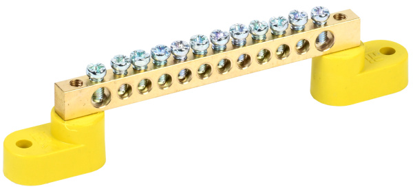 IEK Шина PE земля на двух угловых изол ШНИ-6х9-12-У2-Ж