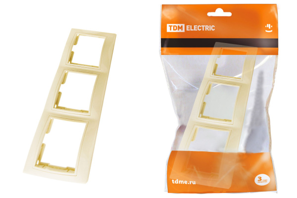 TDM Рамка 3-х постовая горизонтальная сл. кость "Таймыр" SQ1814-0128