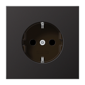 JUNG SCHUKO®-розетка 16 A / 250 B ~, Dark AL1521D