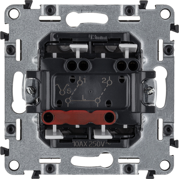 Купить Legrand Valena ALLURE DIY Антрацит Выключатель 2-х клавишный 10А 250В 752915