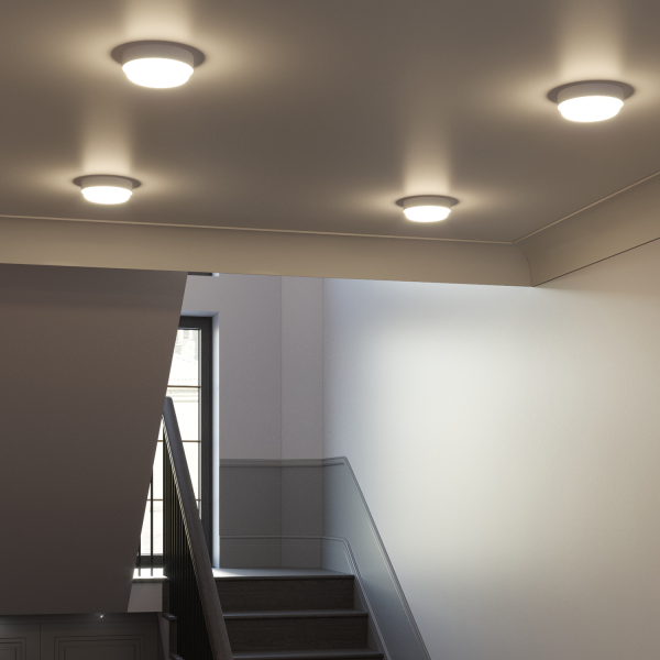 Купить Gauss Светильник ЖКХ HALL круг 15W 1100lm 4000K 200-240V IP40 D155*33мм белый LED 193411215