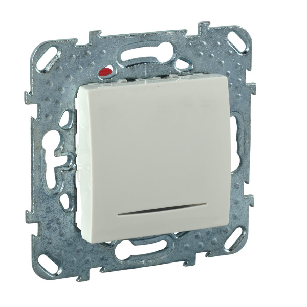 Купить SE Unica Бежевый Переключатель 1-клавишный (сх.6) с подсветкой MGU5.203.25NZD