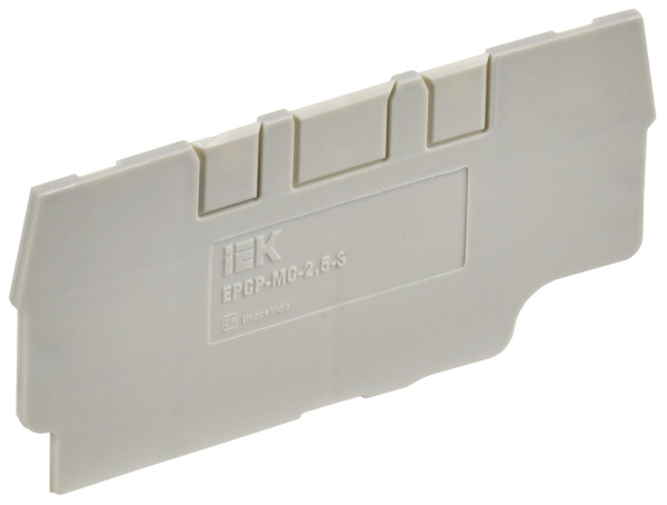 IEK Заглушка для CP-MC 3 вывода 2,5мм2 серая