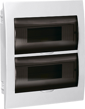 IEK GENERICA Бокс ЩРВ-П-24 модуля встраиваемый пластик IP41 MKP12-V-24-41-G