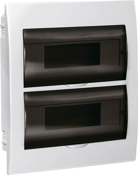 IEK GENERICA Бокс ЩРВ-П-24 модуля встраиваемый пластик IP41 MKP12-V-24-41-G