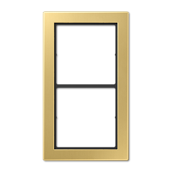 JUNG Рамка 2-кратная, латунь Classic FDME2982C