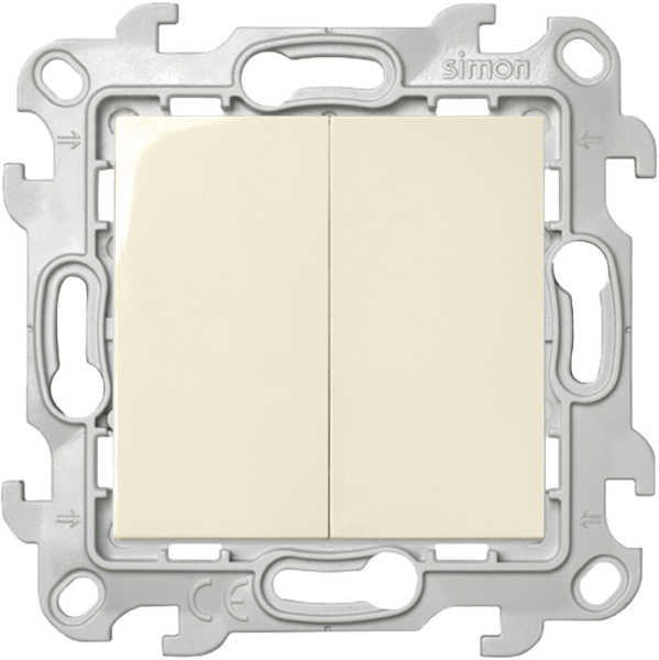 Купить Simon 24 Слоновая кость Двухклавишный выключатель 2450398-031