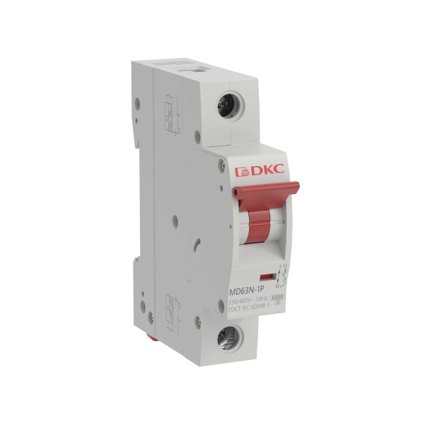 DKC YON max Автоматический выключатель модульный MD63N 1P 16A C 6kA MD63N-1PC16