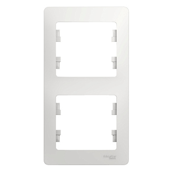 Systeme Electric Glossa Бел Рамка 2-ая, вертикальная