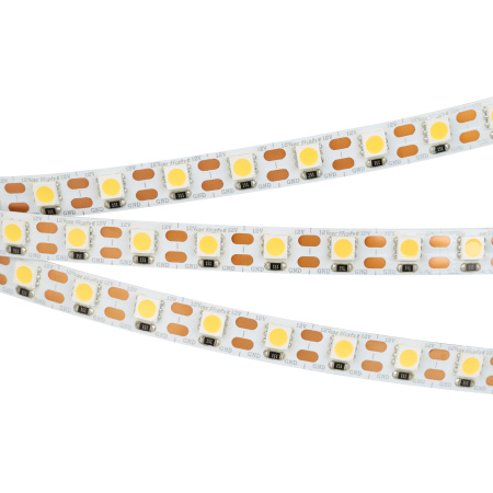 Arlight Светодиодная лента RT 2-5000 12V Cx1 Warm2400 2x (5060, 360 LED, LUX) (15.6 Вт/м, IP20) 018096