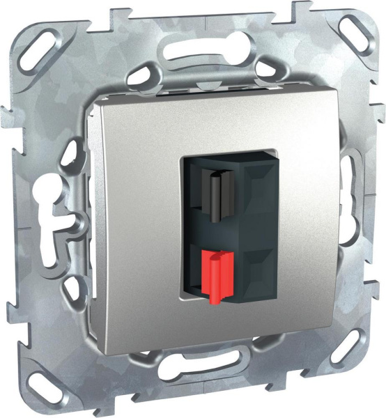 Купить SE Unica Top Алюминий Аудиорозетка 1-ая MGU5.486.30ZD