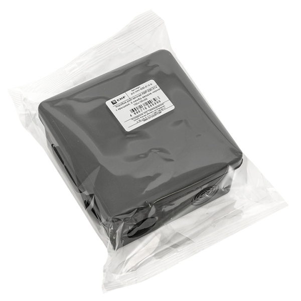 Купить EKF PROxima Коробка распаячная КМР-030-014 с крышкой (100х100х50), 8 мембр. вводов чёрная IP54 plc-kmr-030-014-b